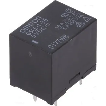 Relé OMRON OCB G5LE-1-36-5 Relé elektromagnetické SPDT Ucívky:5VDC 10A/120VAC 8A/30VDC