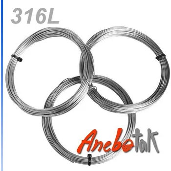 Materiál na výrobu šperku Drát z nerezové oceli 316L tvrdý, 0,3 mm, svitek 10 m
