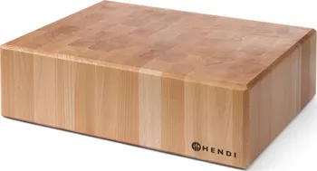 Kuchyňské prkénko Hendi Dřevěný řeznický špalek bez základny 50 x 40 cm 505632