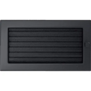 Kratki Basic krbová mřížka s žaluzií 17 x 30 cm grafitová