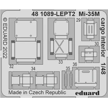 Plastikový model Eduard 1/48 Mi-35M cargo interior (ZVEZDA)