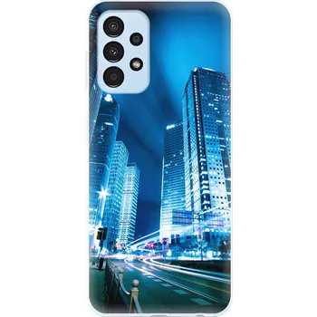 Pouzdro na mobilní telefon Odolné silikonové pouzdro iSaprio - Night City Blue - Samsung Galaxy A13