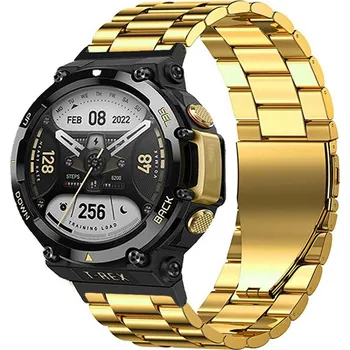 Ostatní příslušenství k chytrým hodinkám eses Kovový řemínek pro Amazfit T-Rex 2 - Zlatý