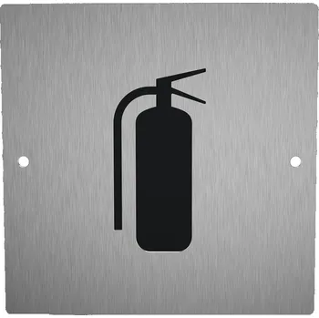 Domovní cedule Nerezový piktogram HASÍCÍ PŘÍSTROJ 1b Rozměr: 10 x 10 cm