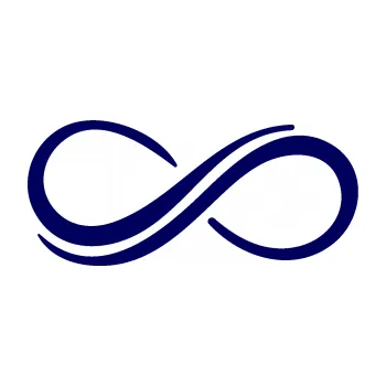 samolepka Infinity 001 levá symbol nekonečno (23 - tmavě modrá) SAMOLEPKA NA AUTO, NÁLEPKA, FÓLIE, POLEP, TUNING, VLASTNÍ TEXT, TISK, AUTOSAMOLEPKY.cz, POLEPY, OBRÁZEK, LOGO, 3D STICKERS