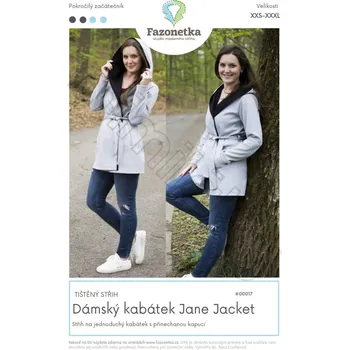 Nit Tištěný střih Dámský kabátek Jane Jacket | XXS - XXXL