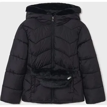 Dívčí bunda černá dívčí zimní bunda s ledvinkou Mayoral 7489-61 velikost 170