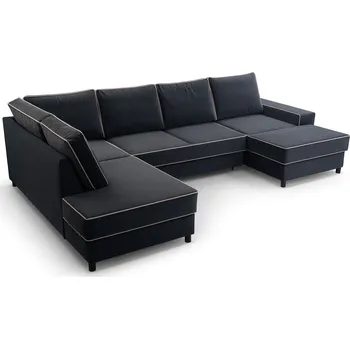 Sedací souprava Rozkládací rohová sedačka OXIMA tmavě šedá