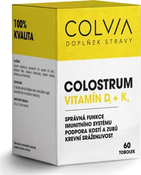 COLVIA Colostrum vitamín D3 + K2 60 tob.