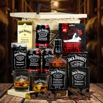 Dárkový potravinový koš Bedna s páčidlem - Jack Daniels Classic + odeslání do 48 hodin, + doprava zdarma