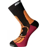 P MRN 8MB merino outdoorové ponožky Progress 43-47 černá / oranžová / bordo