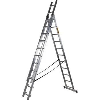 Žebřík DRABEST DW3-10 Pro 3x 10 příček