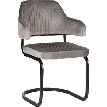 Jídelní židle LABEL51 jídelní židle OTTA šedá samet Color: Grey UK-30.126