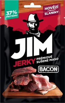 Sušené maso JIM JERKY Hovězí s příchutí slaniny 23 g
