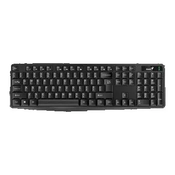 Klávesnice Genius KB-117, klávesnice US, klasická, voděodolná typ drátová (USB), černá, ne (31310016400)
