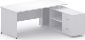 Psací stůl B2B Partner Mirelli A+ psací stůl se skříňkou bílý