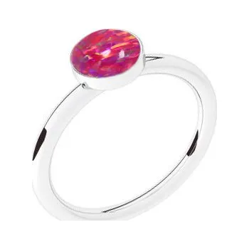 Prsten NUBIS® Stříbrný prsten s opálem - velikost 54 - NBP42-OP23-54