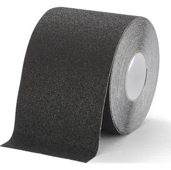 Výstražná páska Protiskluzová páska 250 mm x 18,3 m - jemnozrnná, černá