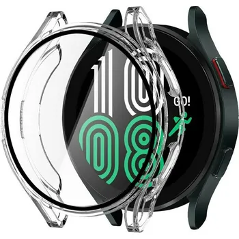 Příslušenství k chytrým hodinkám Ochranný kryt pro Samsung Galaxy Watch 4 - Transparentní, 44 mm