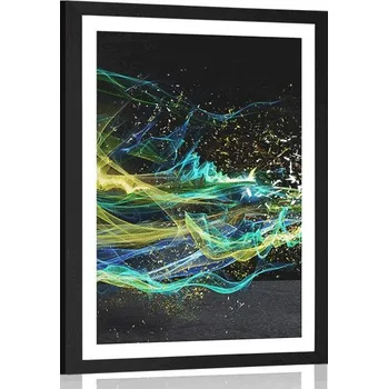 Plakát Dovido Plakát s paspartou moderní barevná abstrakce