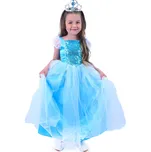 DĚTSKÝ KOSTÝM SNĚHOVÁ PRINCEZNA, šaty typ Elsa, vel. 110-128cm Velikost: M