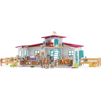 Schleich 42567 Jezdecké centrum u jezera domeček pro figurky Schleich 42567 Jezdecké centrum u jezera