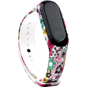 Sportovní měřič Xiaomi Malované květy náhradní náramek Mi Band 3/4 MIBANDCZX00111