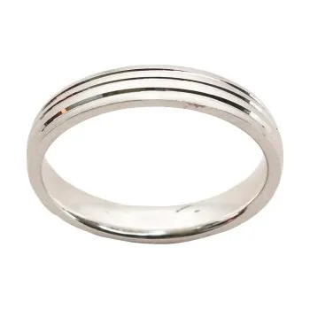 Prsten Stříbrný snubní prsten