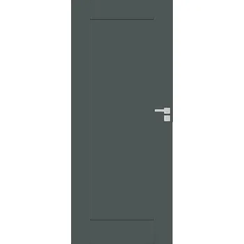 Interiérové dveře Interiérové dveře DRE ESTRA 5 - tmavě olivová mat, levé "70", zámek pro WC