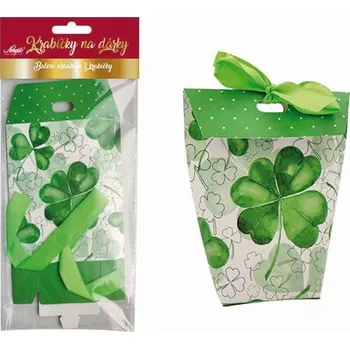 Dárková krabička Dárkové krabičky 2 ks Čtyřlístky