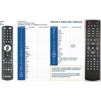 Dálkový ovladač General SYNAPS ZR-300 - náhradní dálkový ovladač