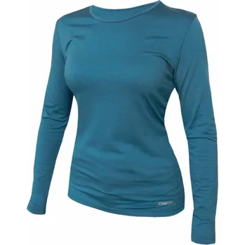 Dámské tričko Dámské vlněné tričko, dlouhý rukáv KROLA 801 modrošedá L