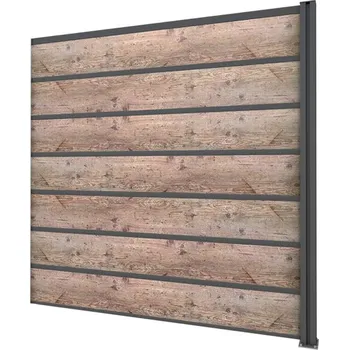 Plot Gutta Guttafence Premium prodloužení plotových dílců antracit/světle hnědé 194 x 186 cm