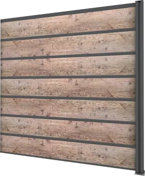 Plot Gutta Guttafence Premium prodloužení plotových dílců antracit/světle hnědé 194 x 186 cm