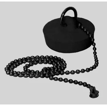 Vana Zátka vana+řetízek, d46 černá