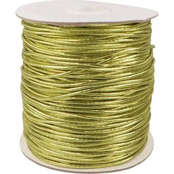 Pruženka klobouková lurex hladký Ø2 mm, barva Zlatá (032)