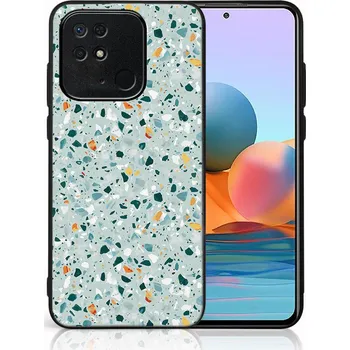 Pouzdro na tablet VSECHNONAMOBIL 48542 MY ART Ochranný obal Xiaomi Redmi 10C -BLUE TERRAZZO (164)