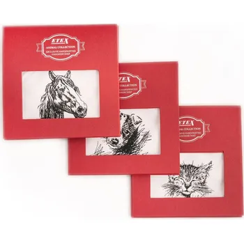 Sada dámských vyšívaných kapesníků v krabičce