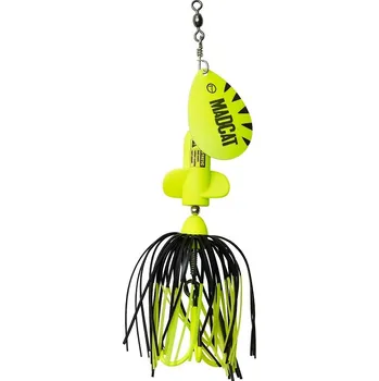Umělá nástraha Madcat Třpytka A-Static Screaming Spinner Fluo Yellow UV 65g