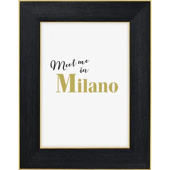 Rám na obraz Hama portrétový rámeček plastový MILANO, 13x18 cm, černá