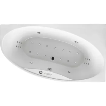 Vana Santech plus Santech masážní vana Lagoon Fitnes 300, 180 x 100 cm, automatický dohřev vody a chromoterapie zdarma + DOPRAVA ZDARMA Varianta: Levá