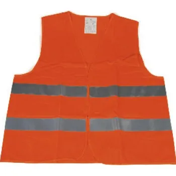 Dámská vesta bezpečnostní vesta s reflexními pruhy XXXL, oranžová