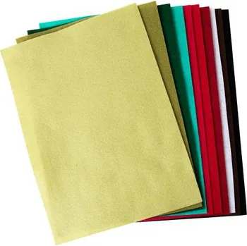 Sizzix Plsť 1,5mm - 10ks vánoční barvy