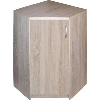 Komoda K1-1D rohová komoda 60 x 60 x 85 cm dub sonoma