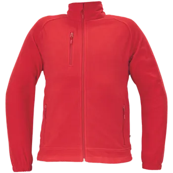 pracovní mikina ČERVA Mikina BHADRA fleecová na zip 0346000320001 S Červená