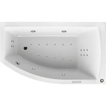 Vana Santech plus SANTECH masážní vana FIONA Fitnes 200, 150x85 cm, automatický dohřev vody a automatický proplach Clean zdarma + DOPRAVA ZDARMA Varianta: Pravá