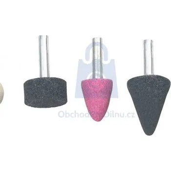 Brusný kotouč Brusky rotační, 5 dílů, stopka 6 mm, EXTOL CRAFT stopka 6 mm, max. otáčky 12 000 ot/min, balení 1 ks