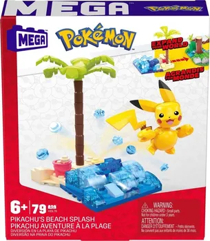 Stavebnice Mega Bloks Mattel Mega Construx Pikachu's Beach Splash 79 ks
