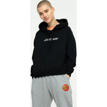 Pánská mikina SANTA CRUZ mikina - Yin Yang Strip Hood Black (BLACK) velikost: 6