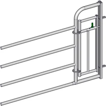 příslušenství k bráně Výsuv stájové zábrany EX4, DUO s brankou pro obsluhu, V2